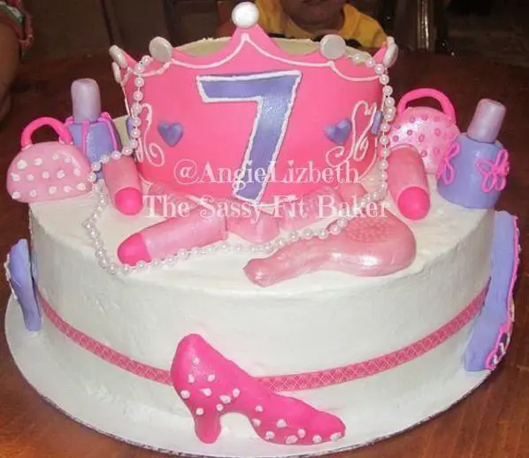 7th birthday cake for girl