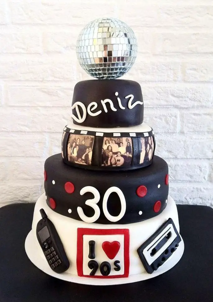 90s birthday cake