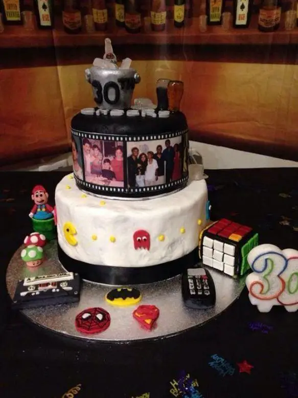 90s themed birthday cake