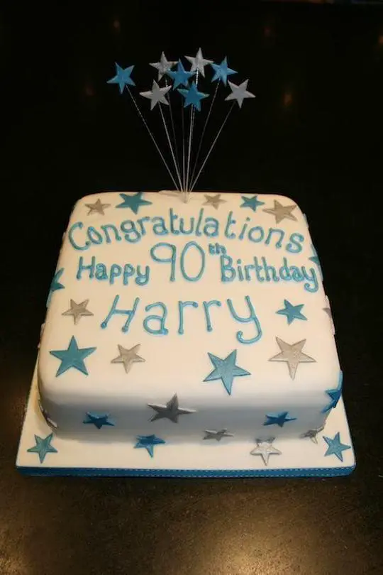 90th birthday cakes male