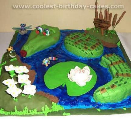 alligator birthday cake