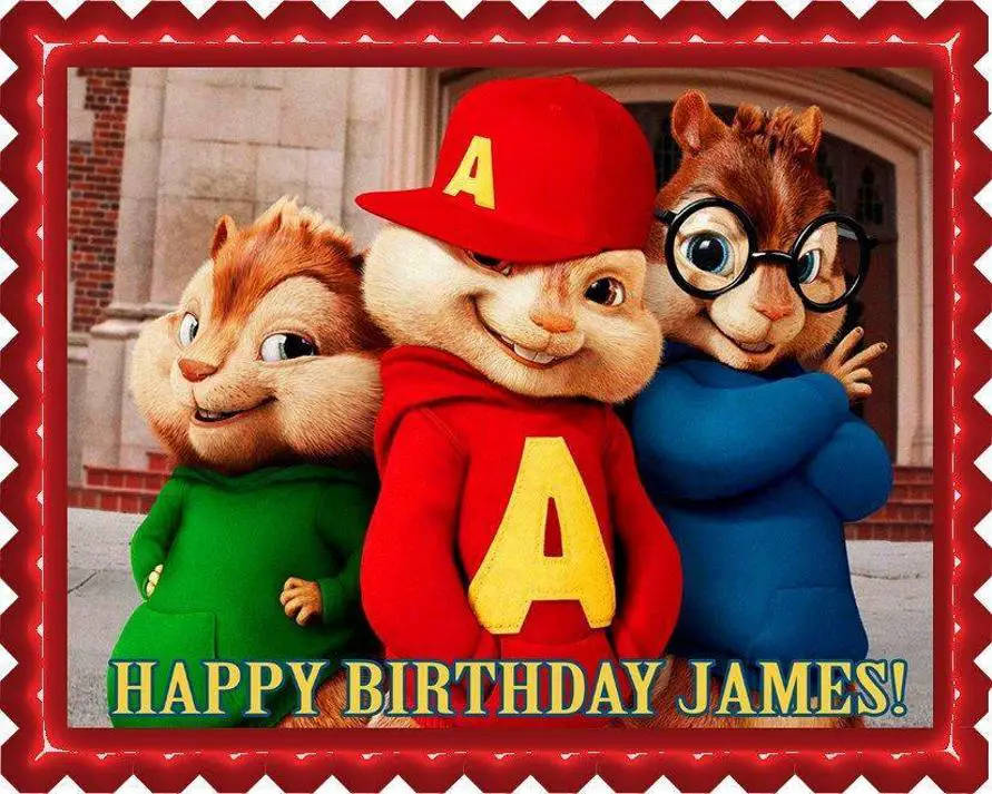 alvin and the chipmunks birthday cake toppers