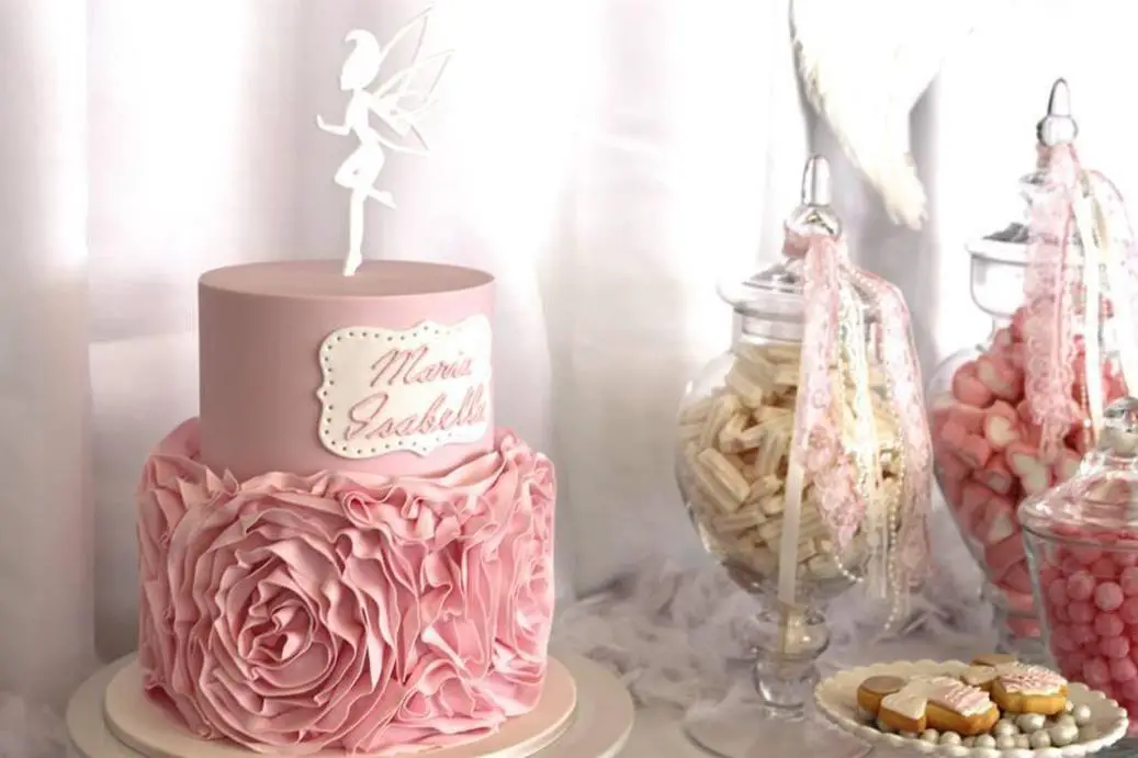 angel themed birthday cake