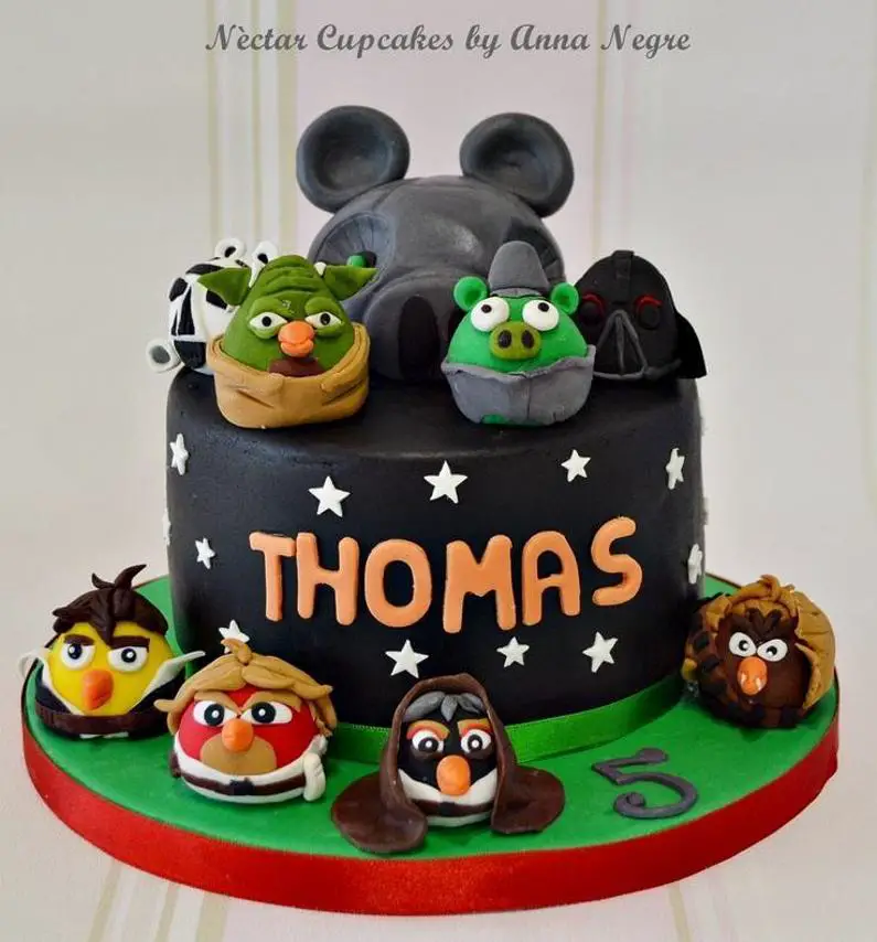 angry birds star wars birthday cake