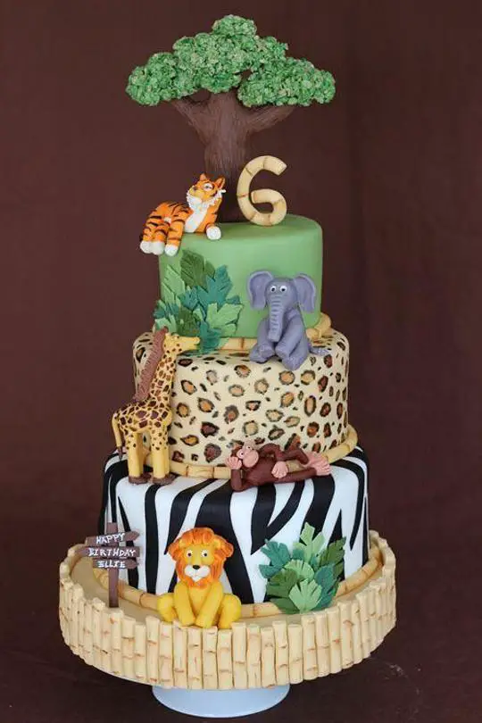 animal themed cakes for birthdays