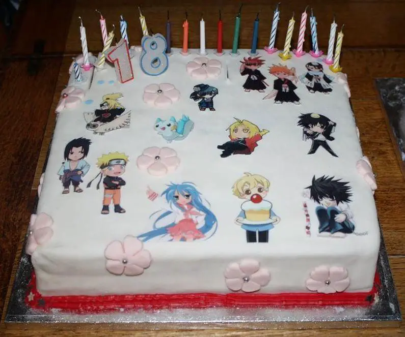 anime birthday cakes