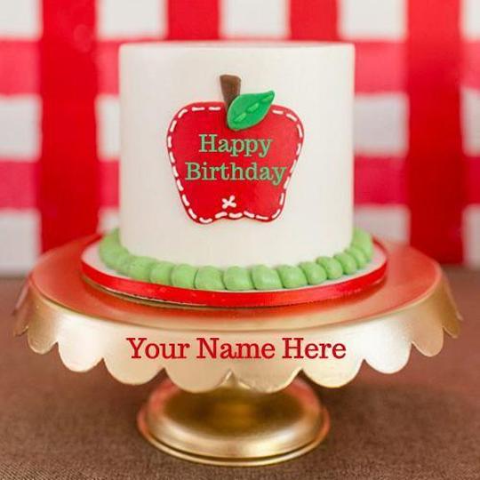 apple birthday cake