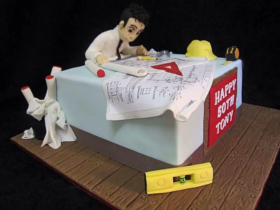 architect birthday cake