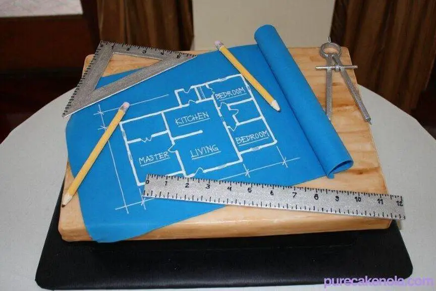 architect birthday cake