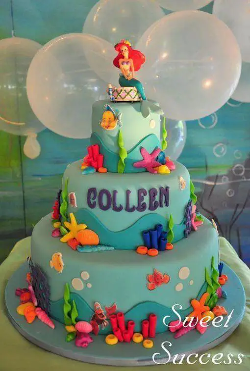 ariel mermaid birthday cakes
