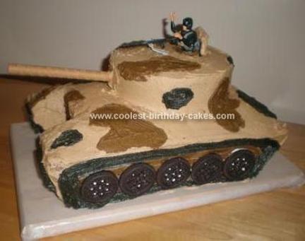 army tank birthday cakes