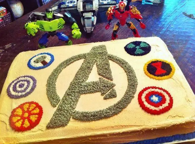 avengers 2 birthday cake