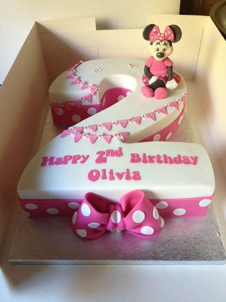 baby girl 2nd birthday cake