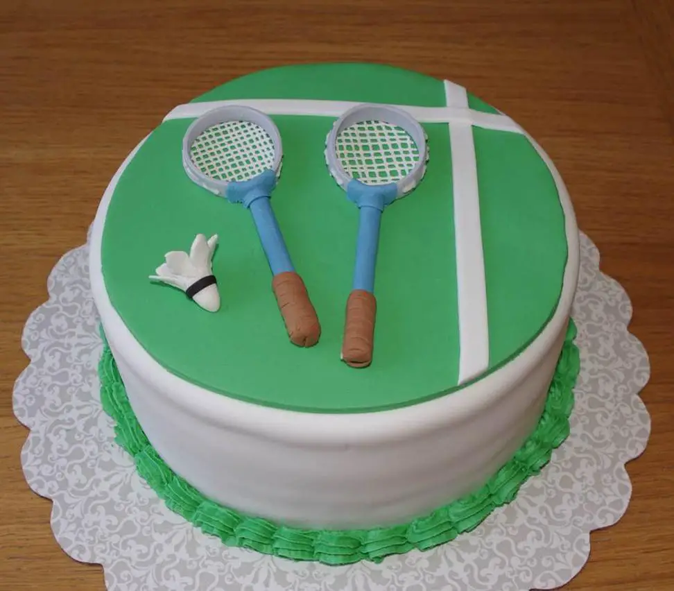 badminton birthday cake
