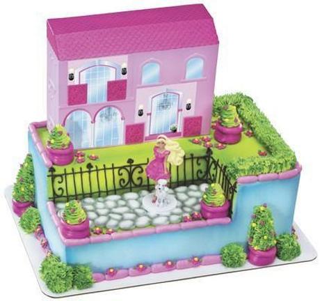 barbie dream house birthday cake
