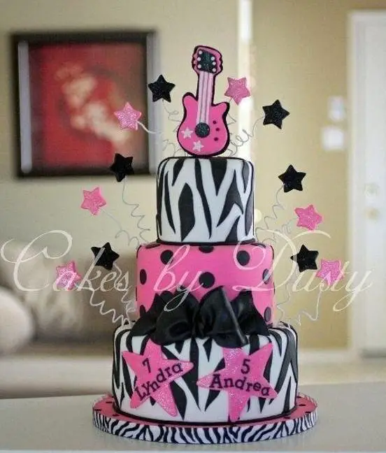 barbie rockstar birthday cake