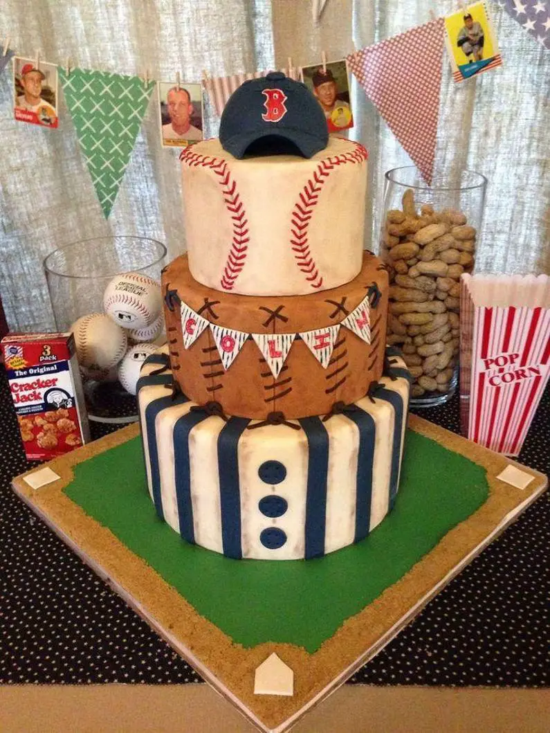 baseball themed birthday cakes