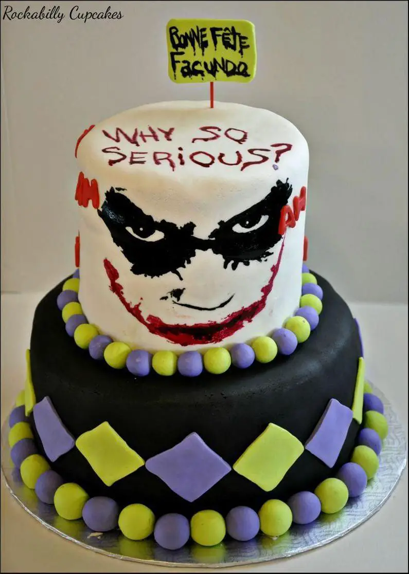 batman and joker birthday cake