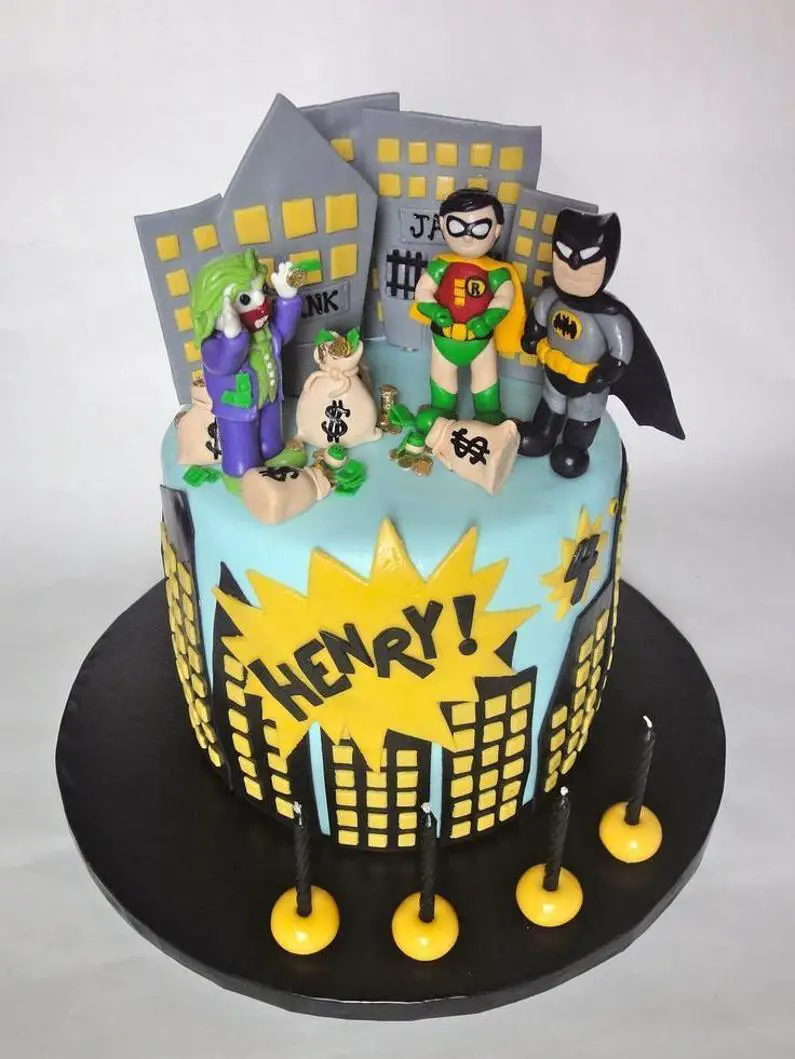 batman joker birthday cake