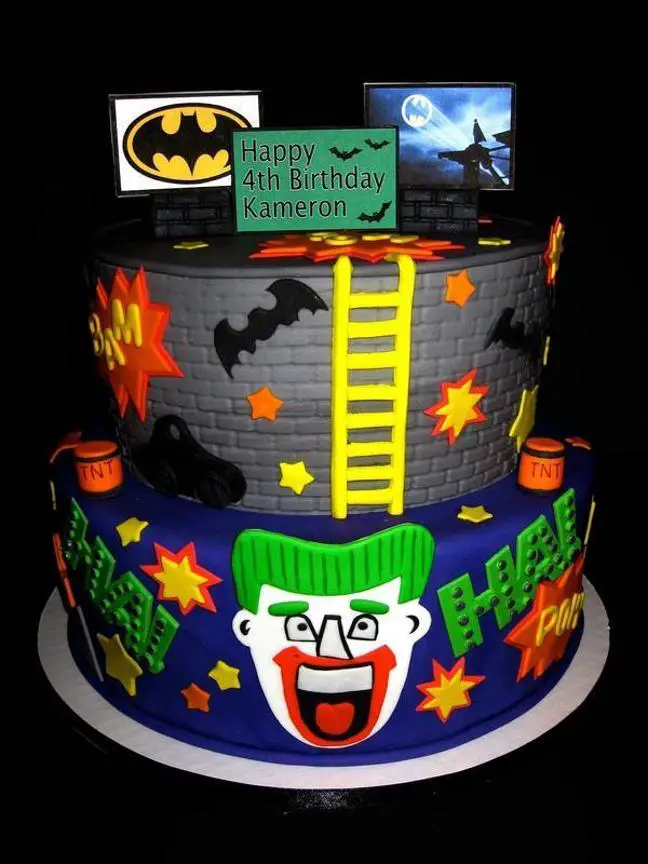 batman joker birthday cake