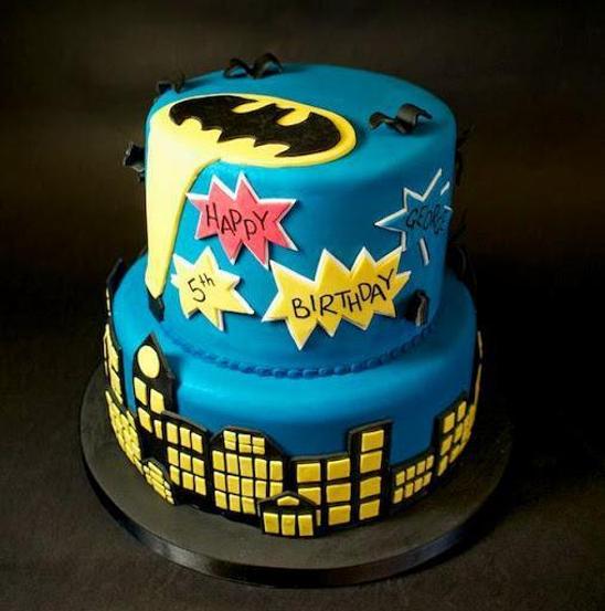 batman themed birthday cakes