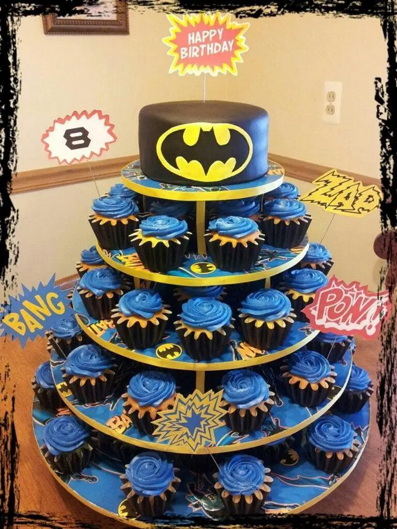 batman themed birthday cakes