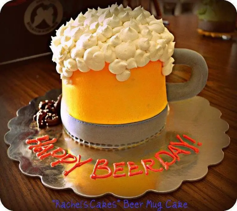 beer shaped birthday cakes
