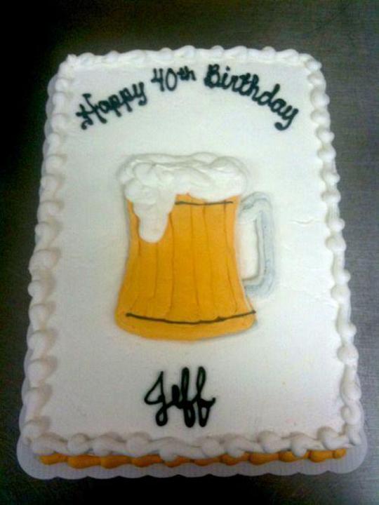 beer shaped birthday cakes
