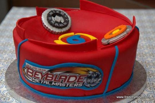 beyblade birthday cake