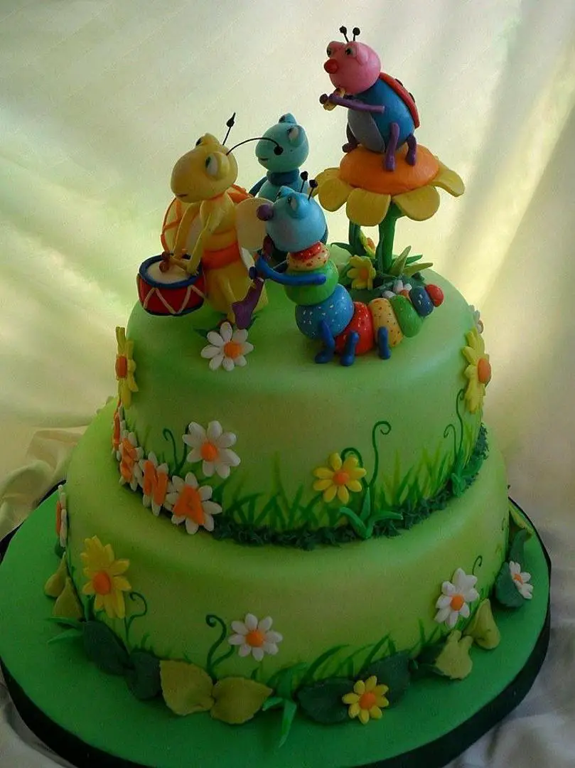 big bugs band birthday cake