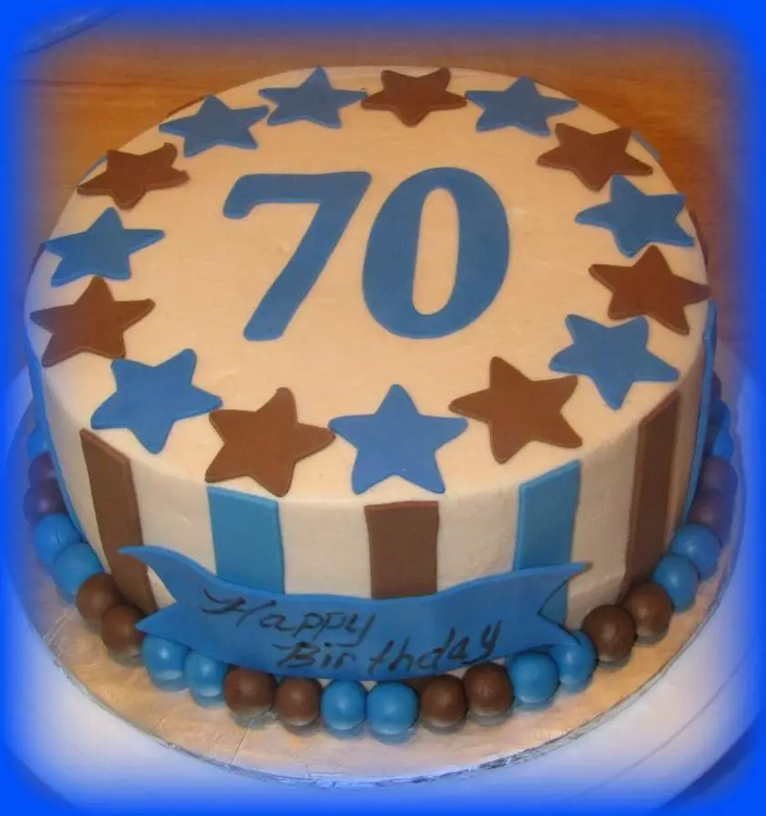 birthday cake for 70 year old man