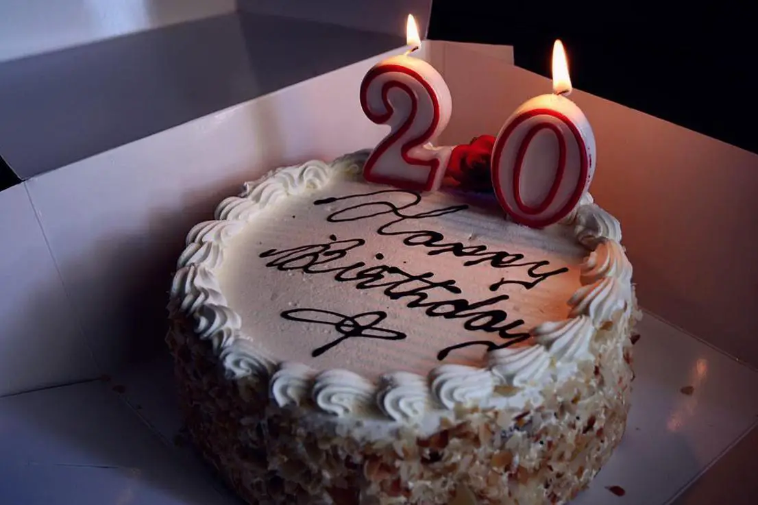 birthday cake for a 20 year old