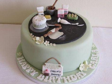 birthday cake for a baker