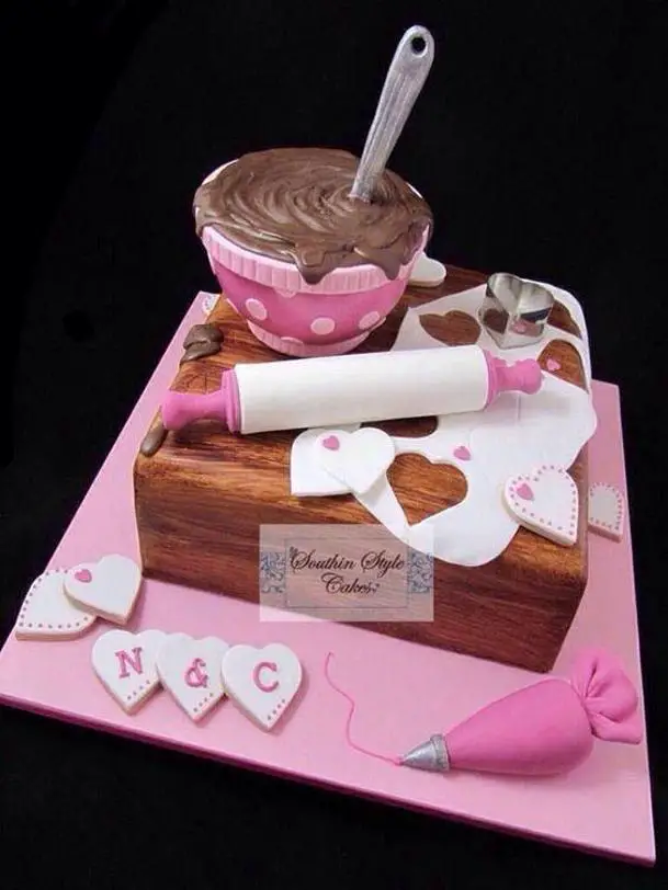birthday cake for a baker
