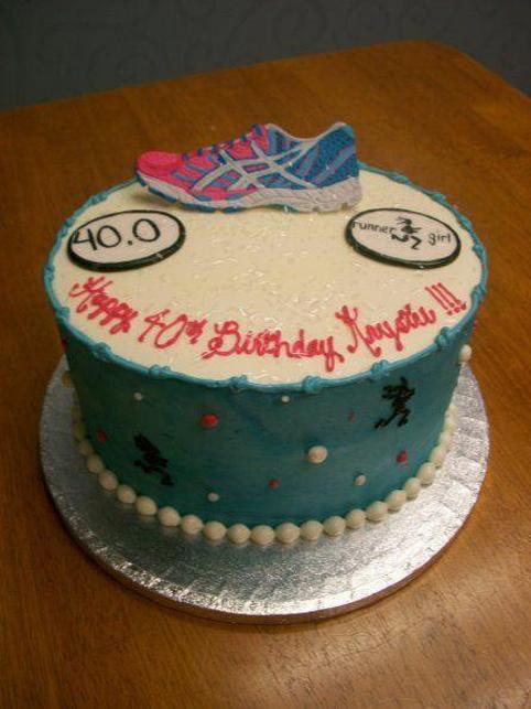 birthday cake for a runner