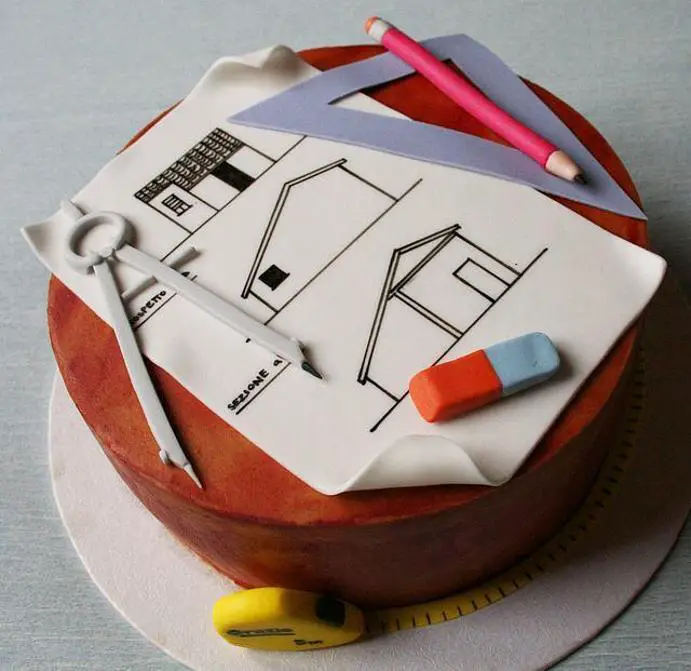 birthday cake for architect