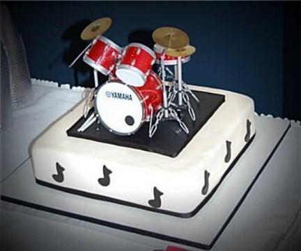 birthday cake for drummer