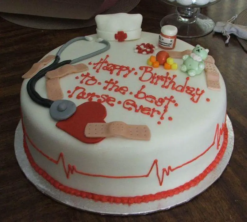 birthday cake for nurse