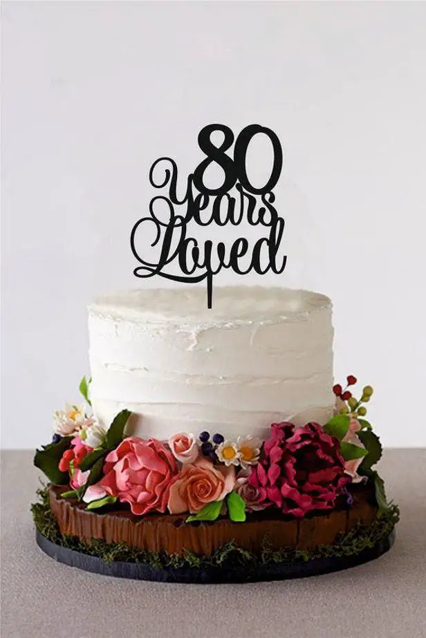 birthday cake ideas for 80 year old woman