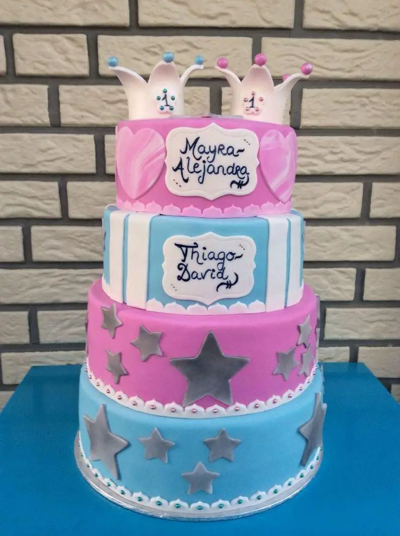 birthday cake ideas for twins boy girl