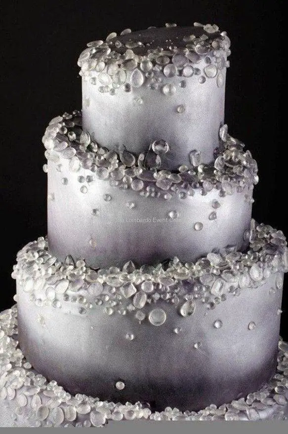 birthday cake with diamonds