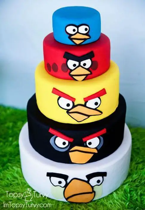 birthday cakes angry birds
