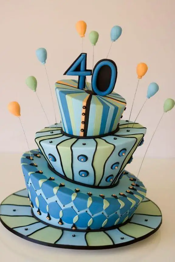 birthday cakes for 40 year old woman