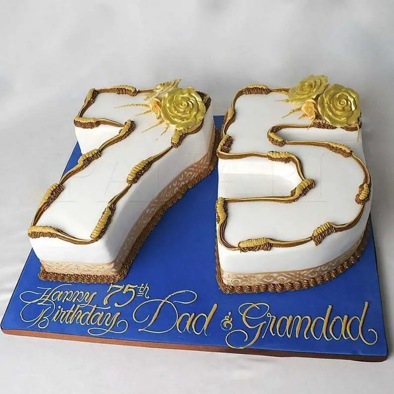 birthday cakes for 75th birthday