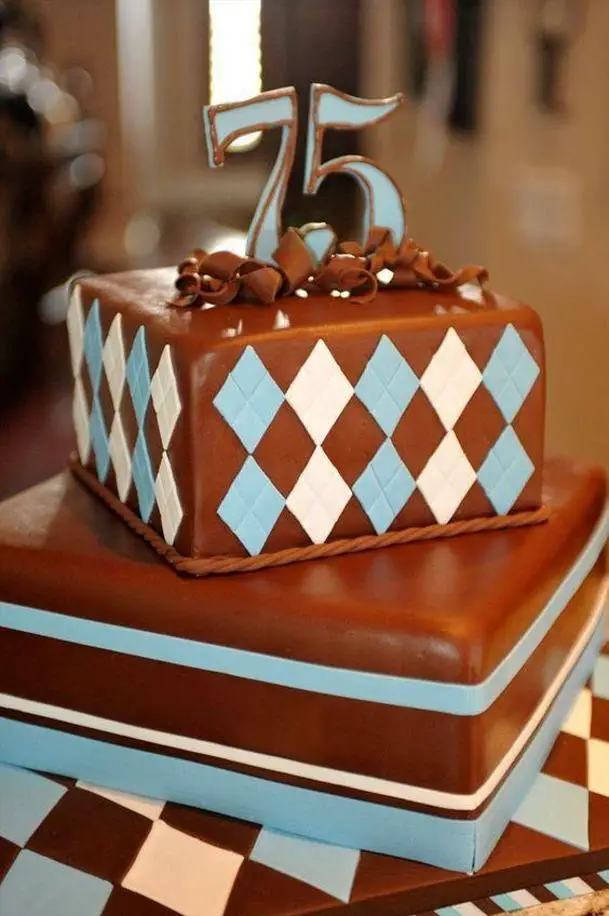 birthday cakes for 75th birthday