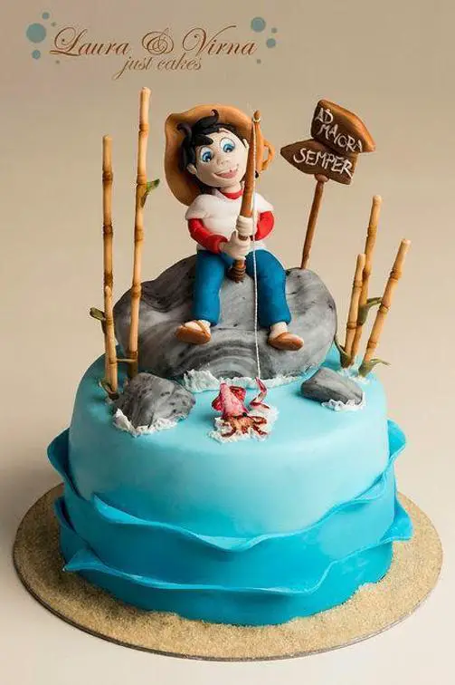 birthday cakes for fishermen