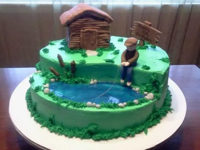 birthday cakes for fishermen
