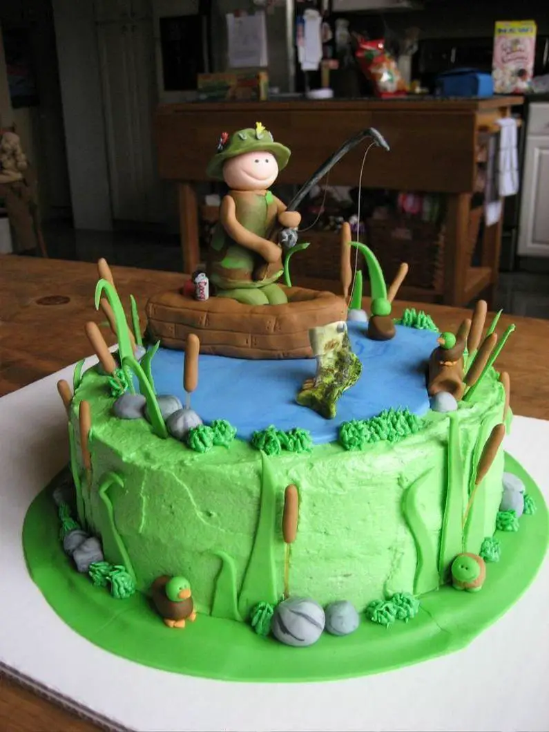birthday cakes for fishermen