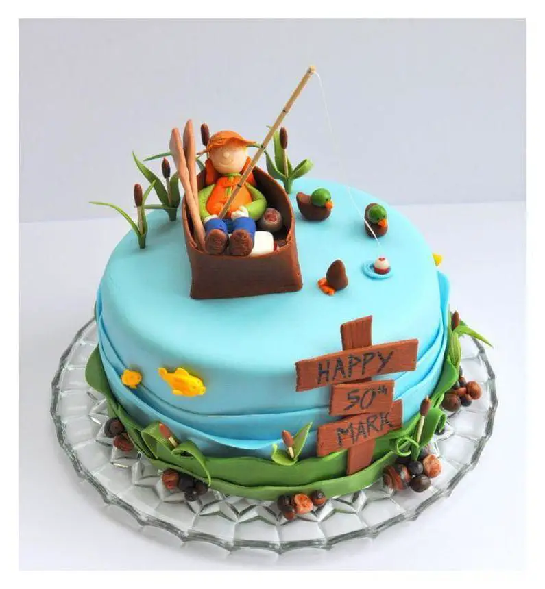 birthday cakes for fishermen