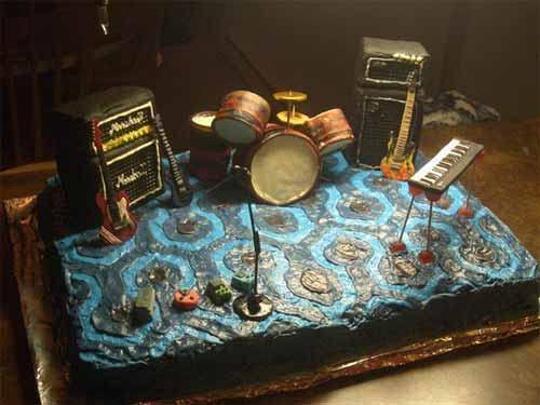 birthday cakes for musicians